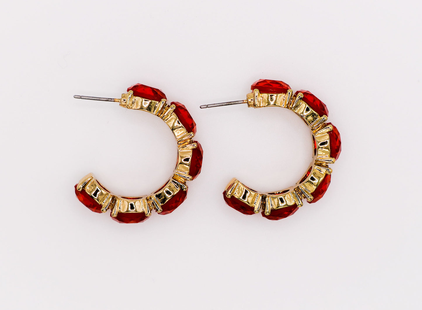 Crimson Elegance Earrings – Luxury Red Statement Earrings