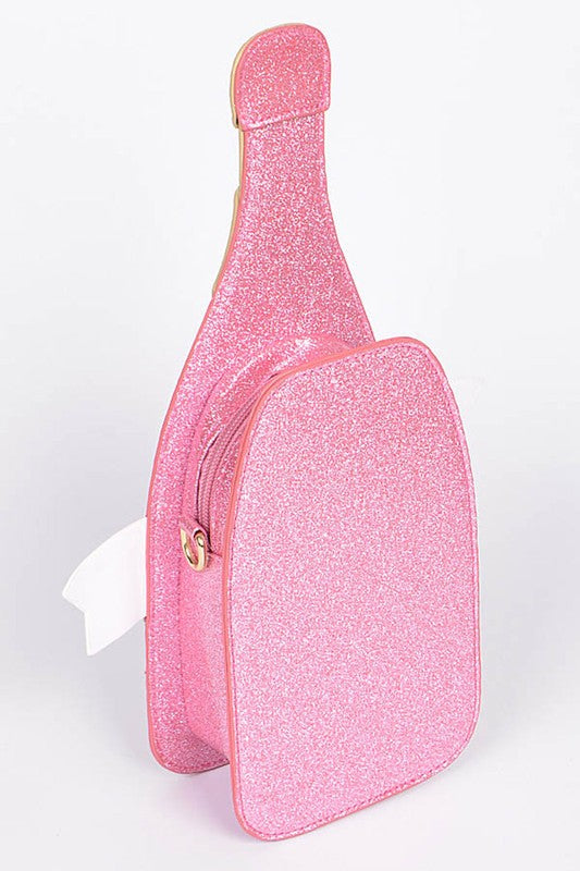 True Love Champaign Bottle Iconic Swing Bag- 2 Colors