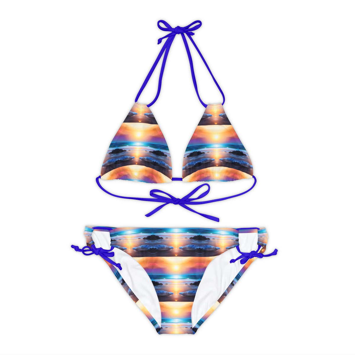 The Beach At Sunset Bikini Set