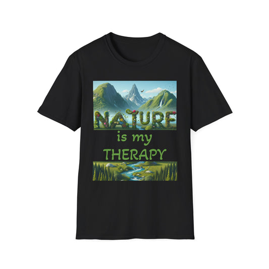 Nature is My Therapy Unisex Softstyle T-Shirt - Nature Lover Tee- 2 Colors
