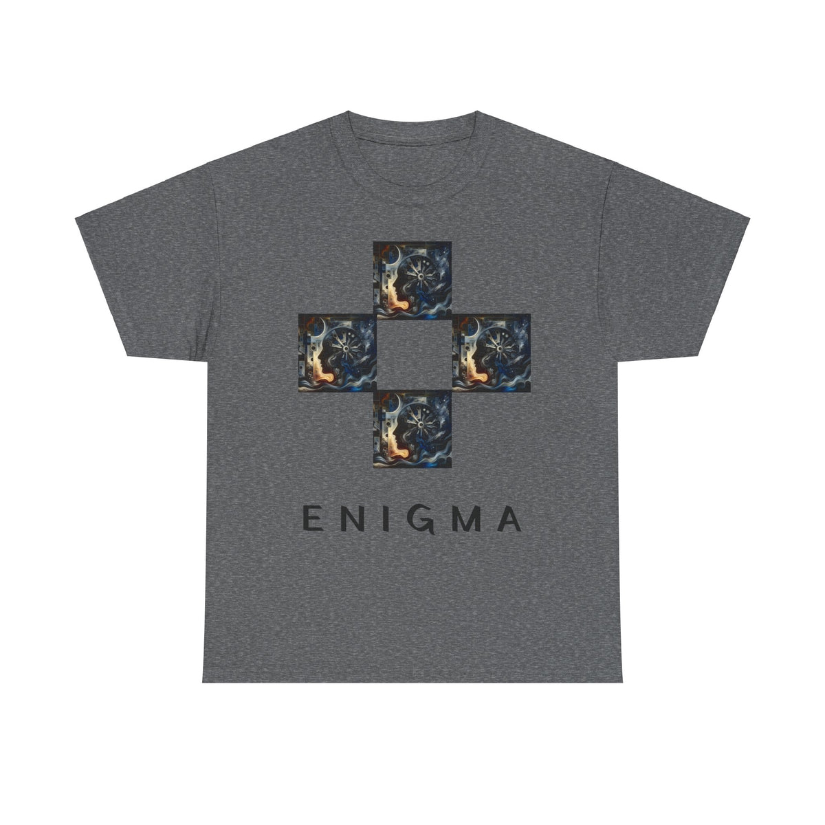 Camiseta Unissex de Algodão Pesado Enigma - 5 Cores