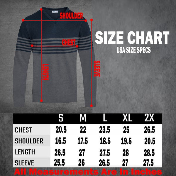 Weiv Men's Knit V-Neck Pullover Sweater-2 Colors