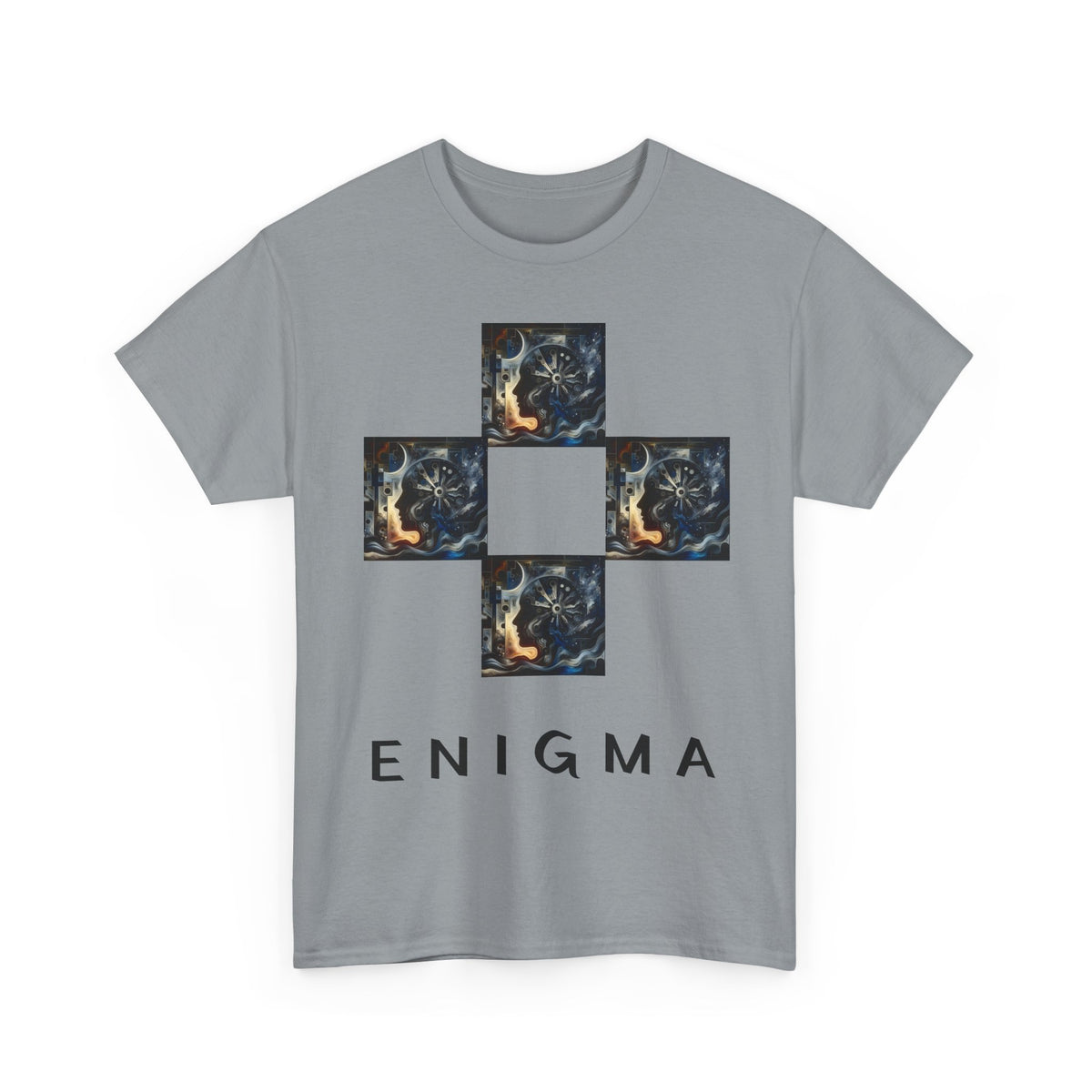 Camiseta Unissex de Algodão Pesado Enigma - 5 Cores