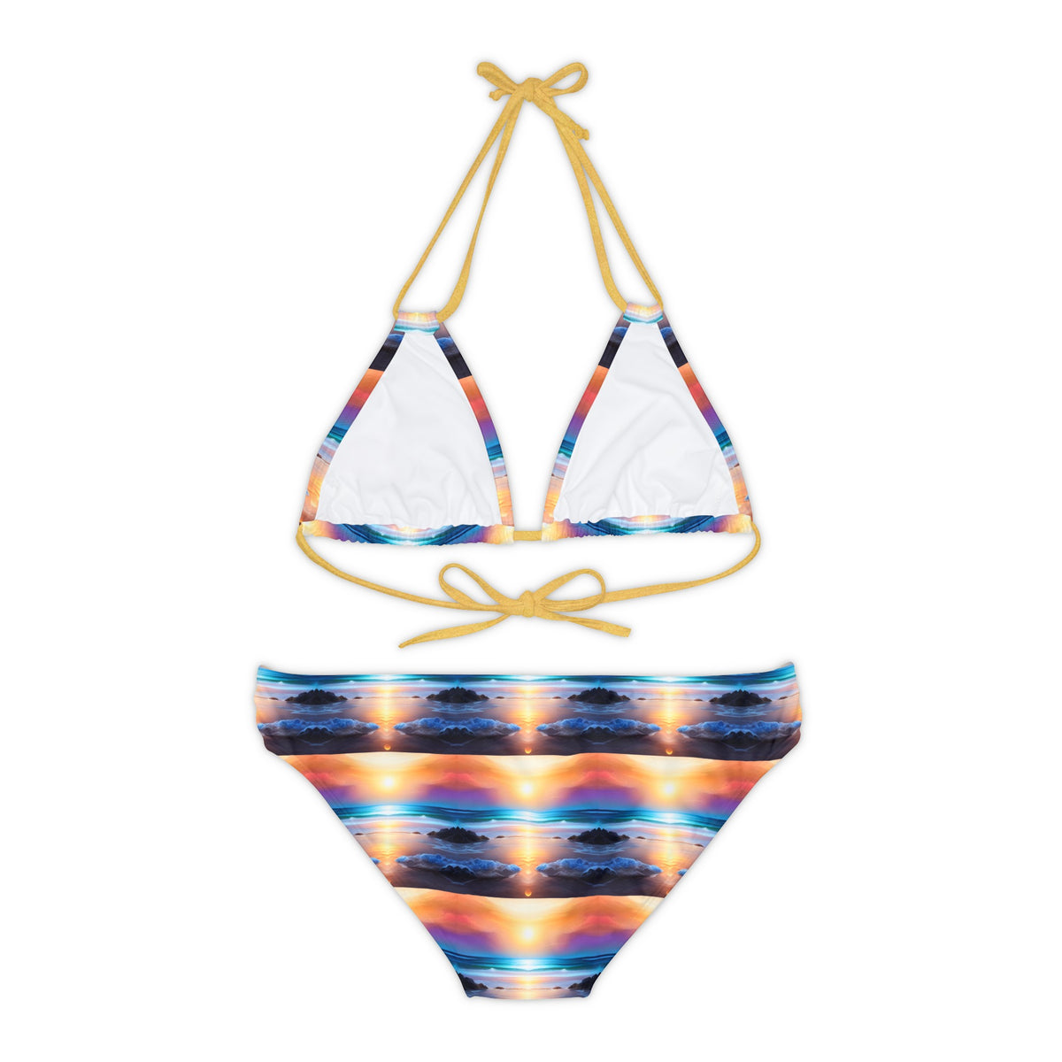The Beach At Sunset Bikini Set