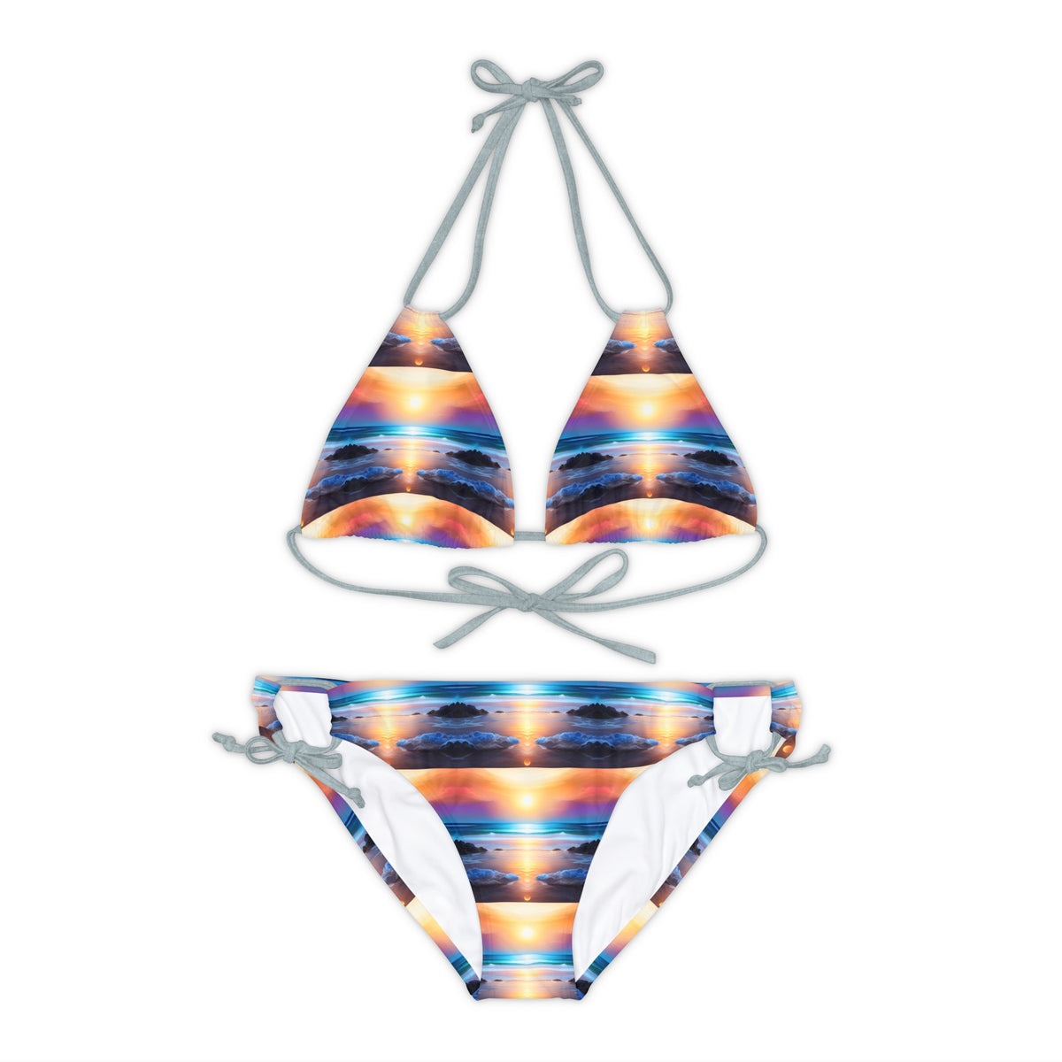 The Beach At Sunset Bikini Set