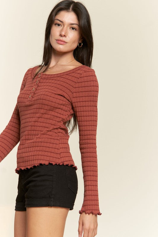 ROUND NECK STRIPE TOP-3 COLORS