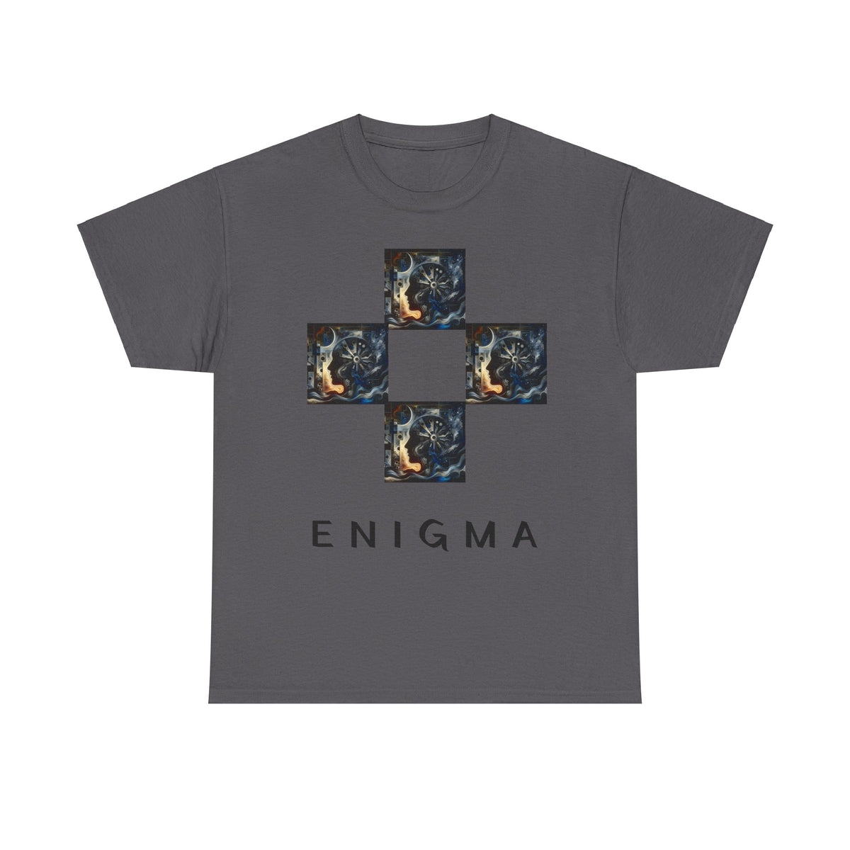 Camiseta Unissex de Algodão Pesado Enigma - 5 Cores