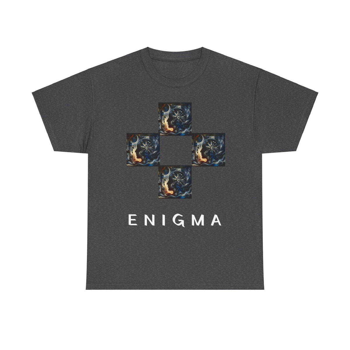 Camiseta Unissex de Algodão Pesado Enigma - 5 Cores