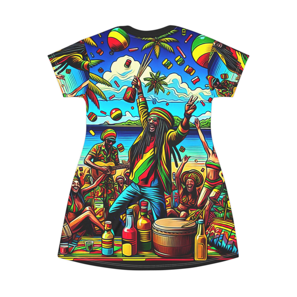 Vestido Camiseta B Marley Let's Get Together & Feel Alright