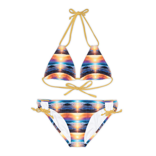 The Beach At Sunset Bikini Set