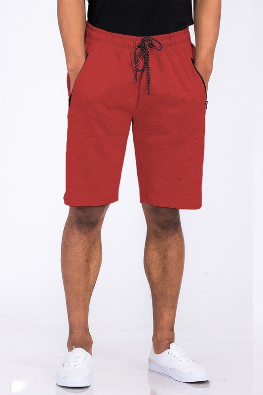 MEN'S COTTON BLEND LOUNGE SWEAT SHORTS-6 COLORS