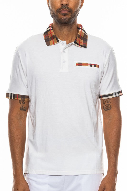Checkered Plaid Short Sleeve Ploto Shirt- 4 Colors