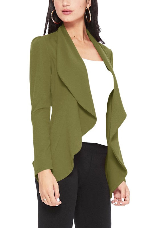 Solid Waist Length Blazer-15 Colors