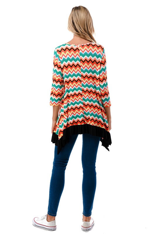Long Chevron Tunic