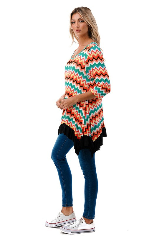 Long Chevron Tunic