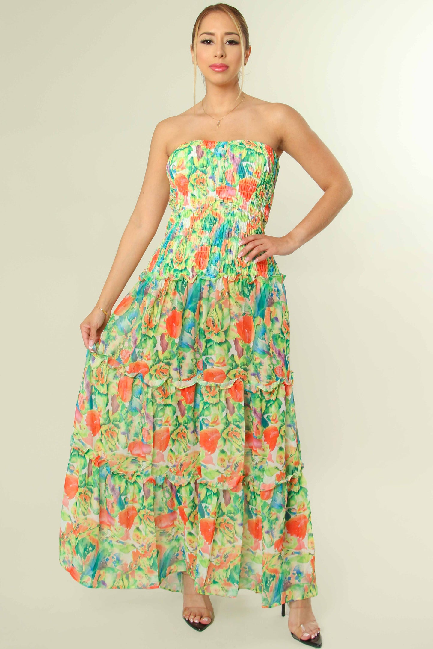 Multi-Wear Fuchsia Floral Set