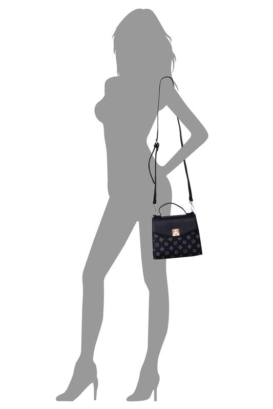 CM Monogram Twist Lock Flap Satchel (3 Colors)