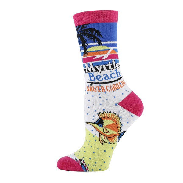 Myrtle Beach - Women's Funny Crew Socks