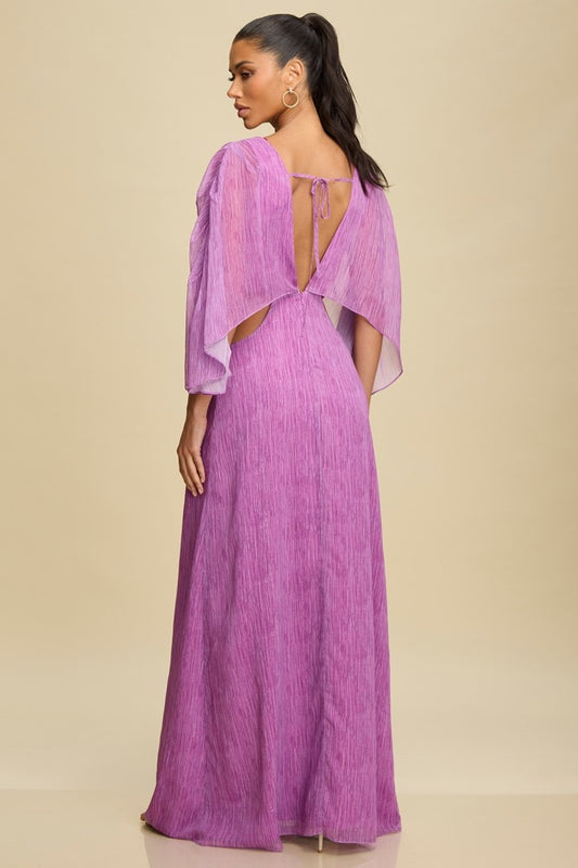 Goddess Glow Caftan Maxi Dress- Purple