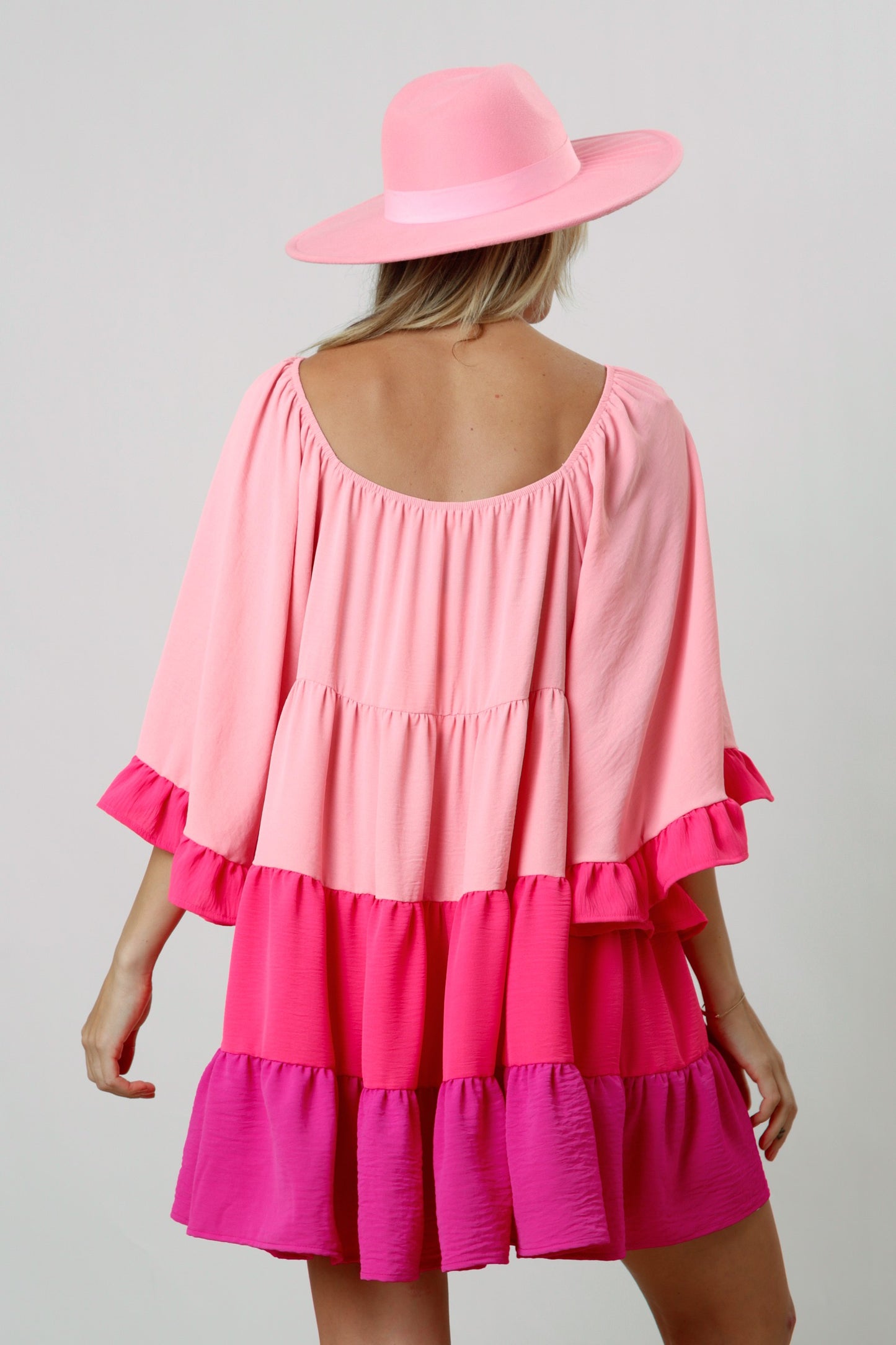 Valentine's Color Block Flowy Dress