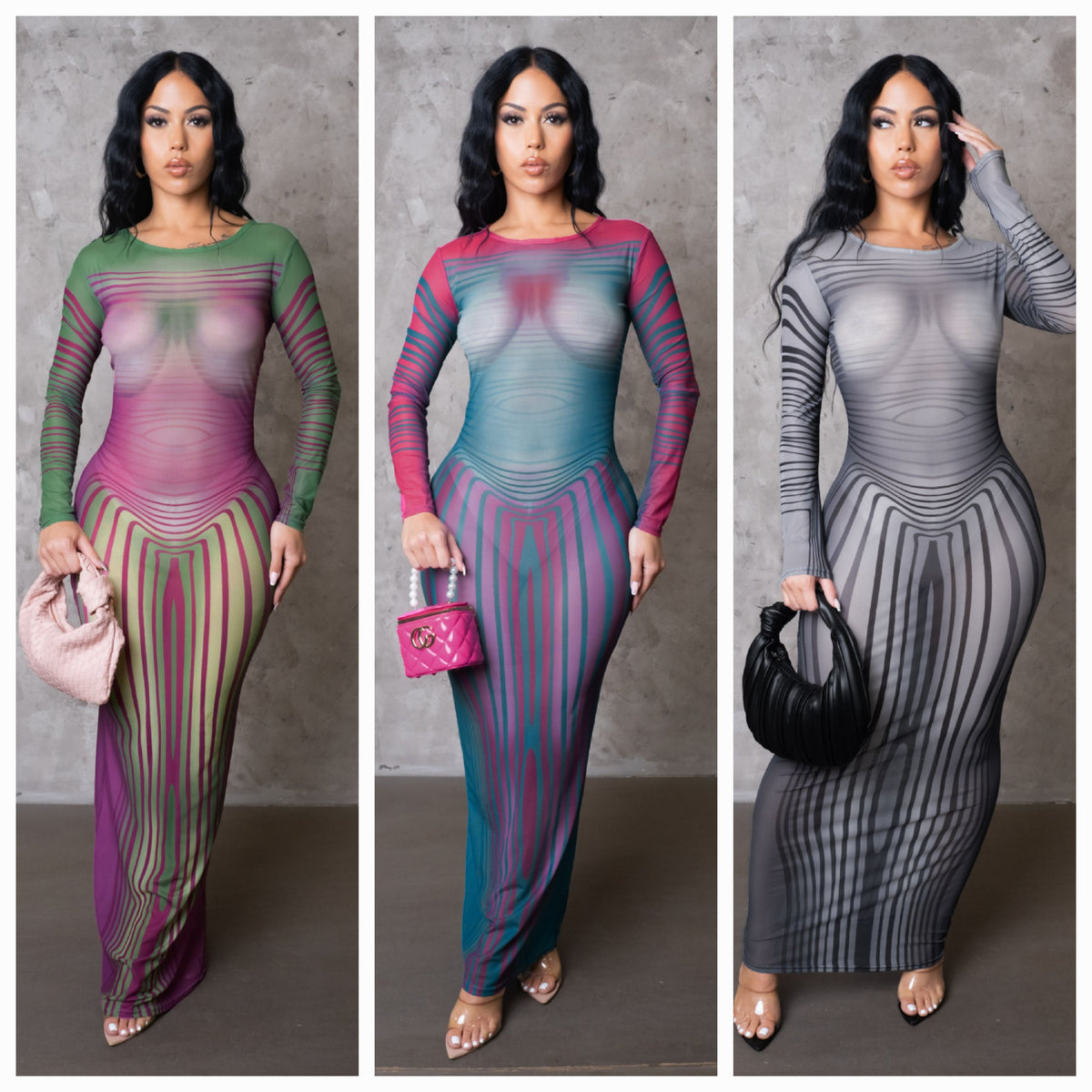 Vestido longo "Body Morph"