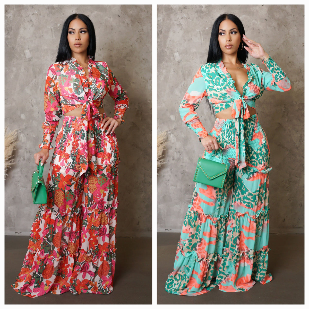 Ruffled Up Vacation Pants Set