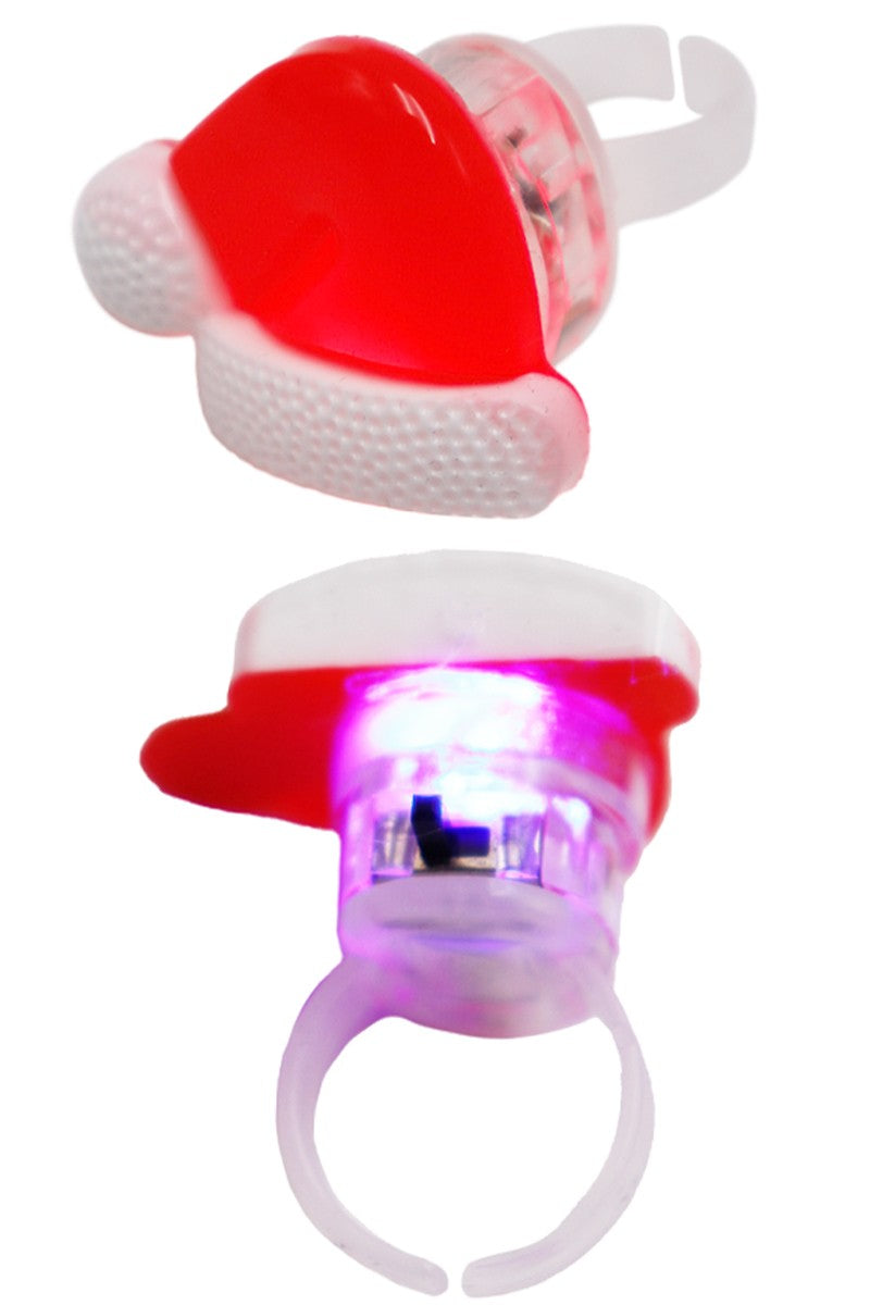 3D Resin Christmas Ornament Led Ring Collection