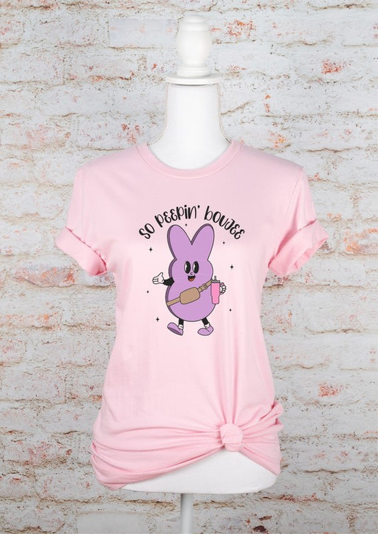 Plus Size Purple Peep, So Peepin' Boujee Graphic Tee-6 Colors