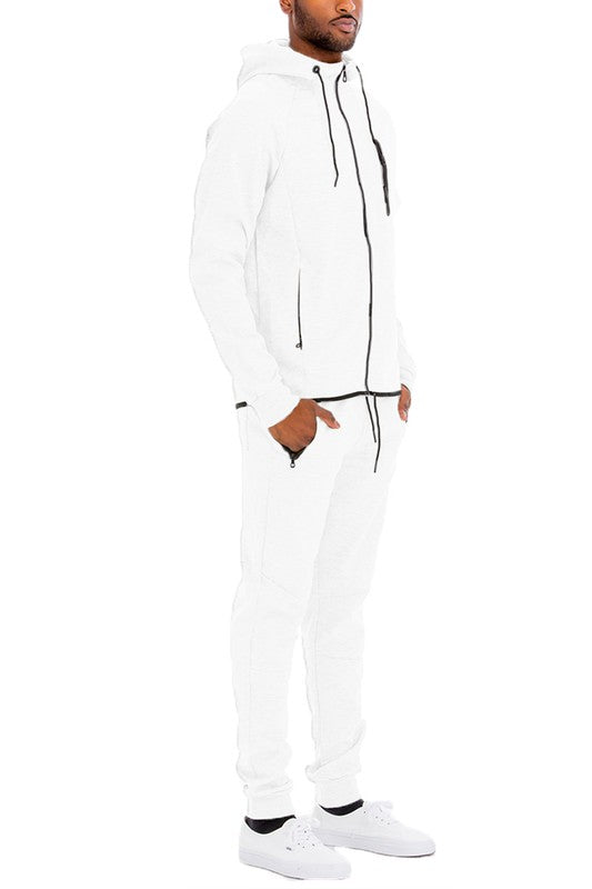 Men's Full Zip Sweat Pant Sweat Set-16 Colors
