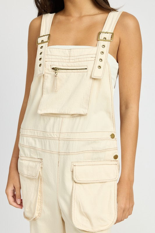 OVERSIZED CARGO OVERALLS- 2 COLORS