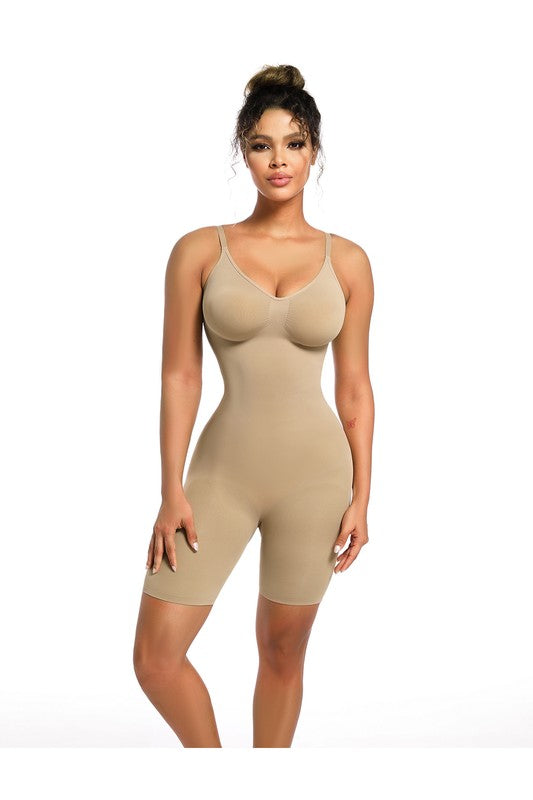 SLIM Line Mid-Thigh Bodysuit-2 Colors