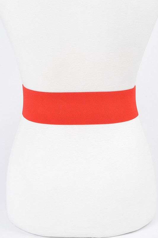 Oversize Satin Flower Elastic Belt-9 Colors