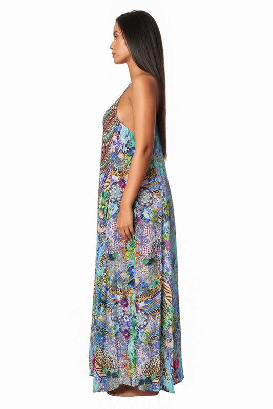 La Moda Resort Poppy Garden Racerback Maxi Dress