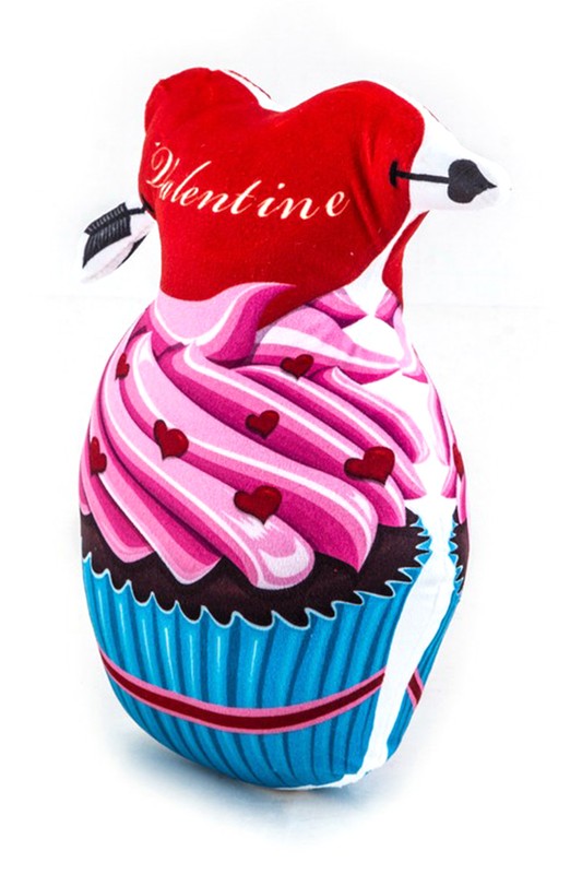 Mini Valentine Cupcake Pillow Cushion