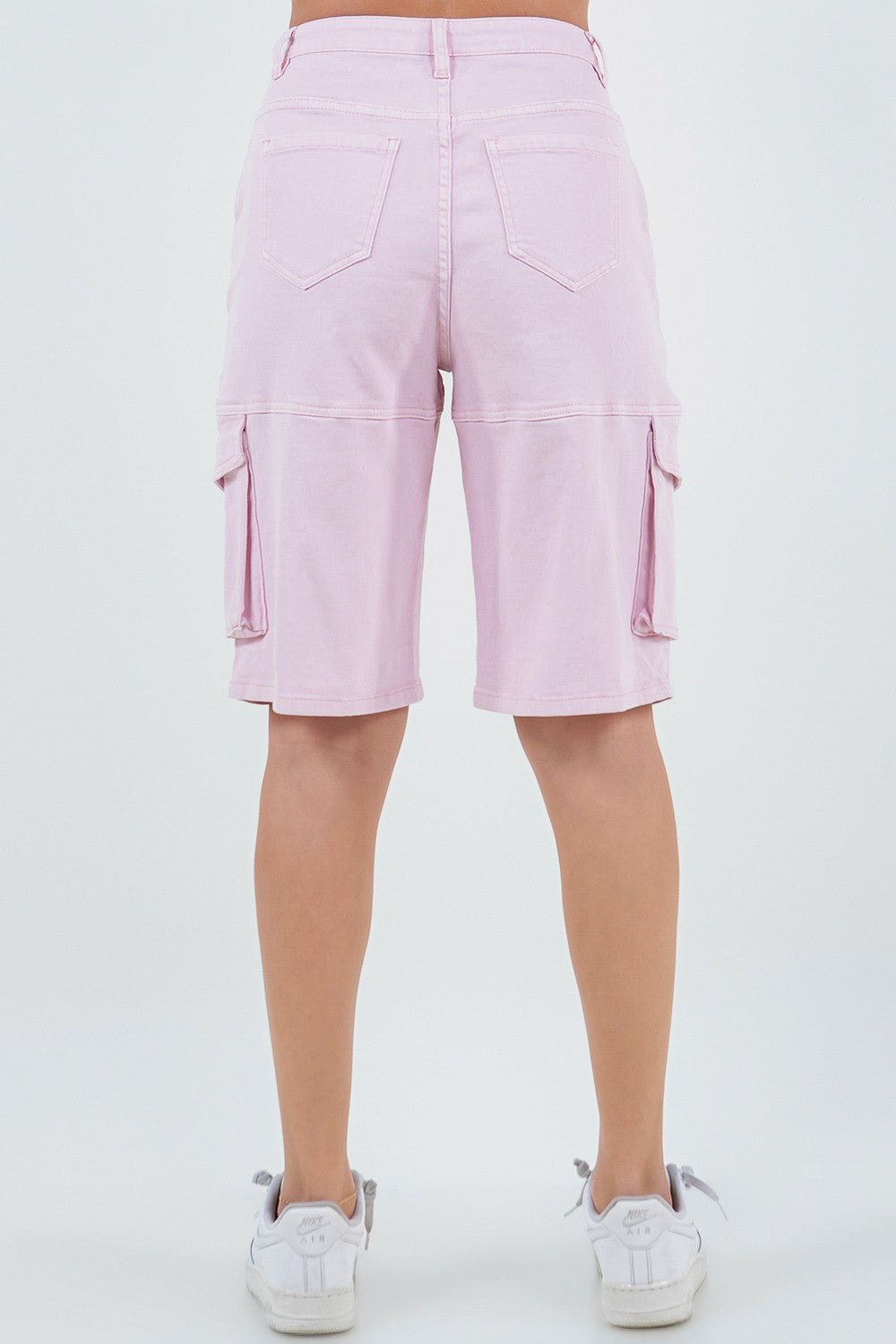 Love Affair Bermuda Jean Shorts- Pink