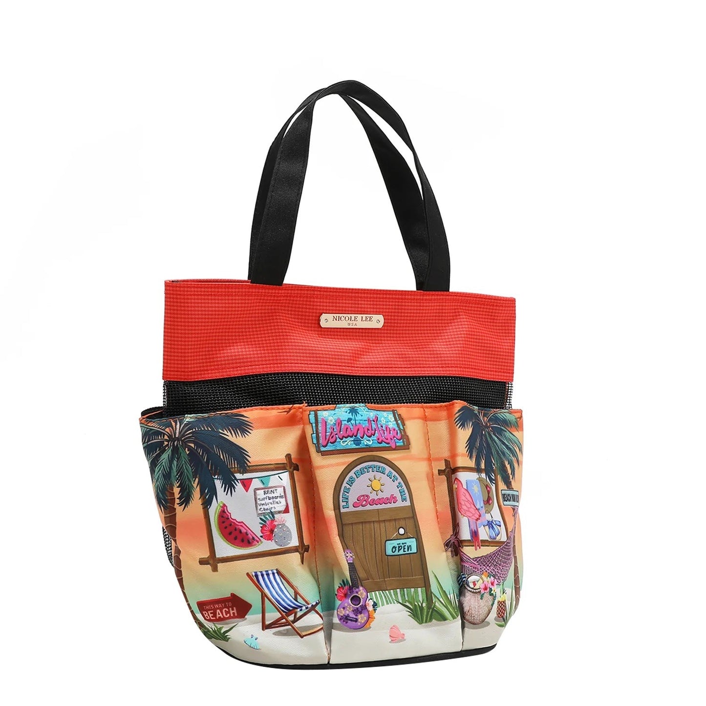 Nicole Lee USA Bella Caddy Organizer Bag- Sun and Sand Theme