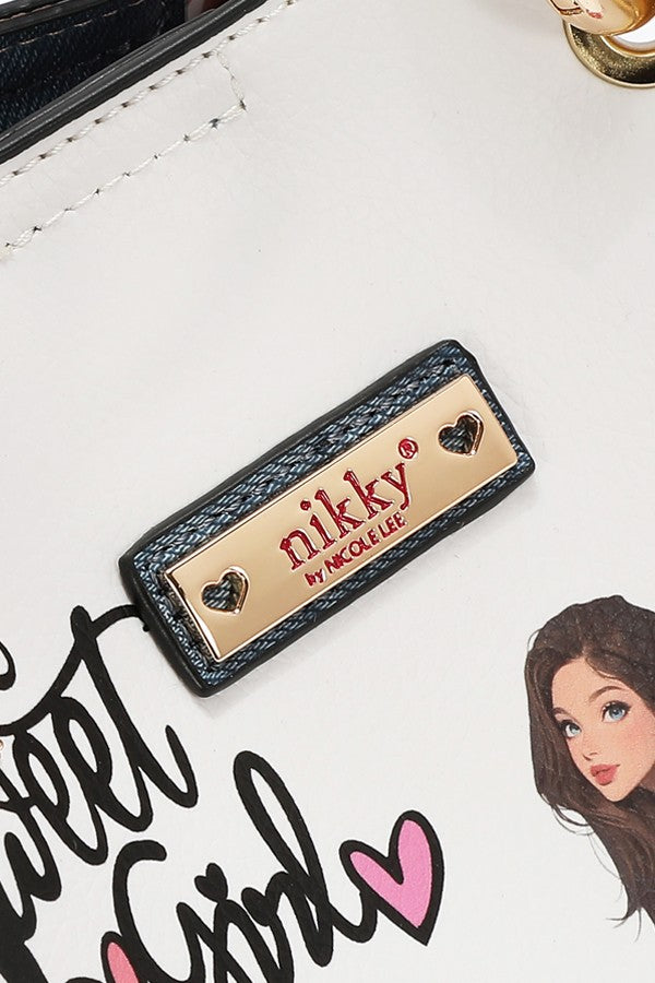 Nicole Lee USA "Sweet Girl" 2 Piece Bucket Shoulder Bag Set