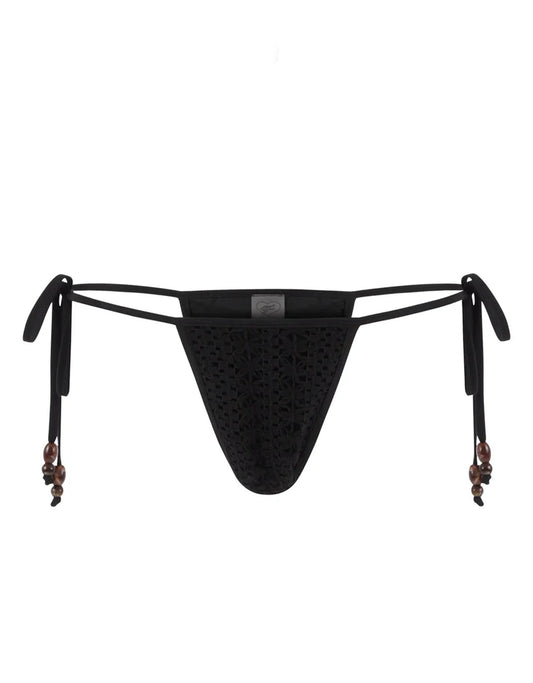 Dolce Vita Bikini Bottom -Noir Crochet