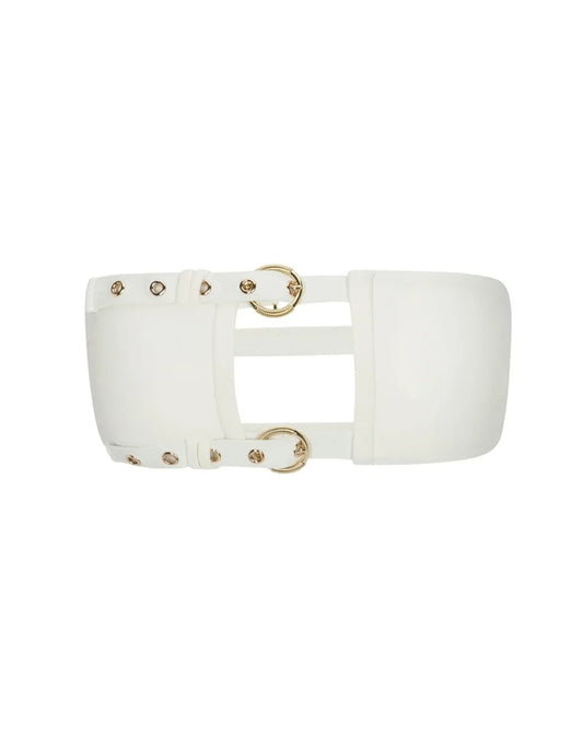My Darling Bandeau Buckle Bikini Top- Ivory