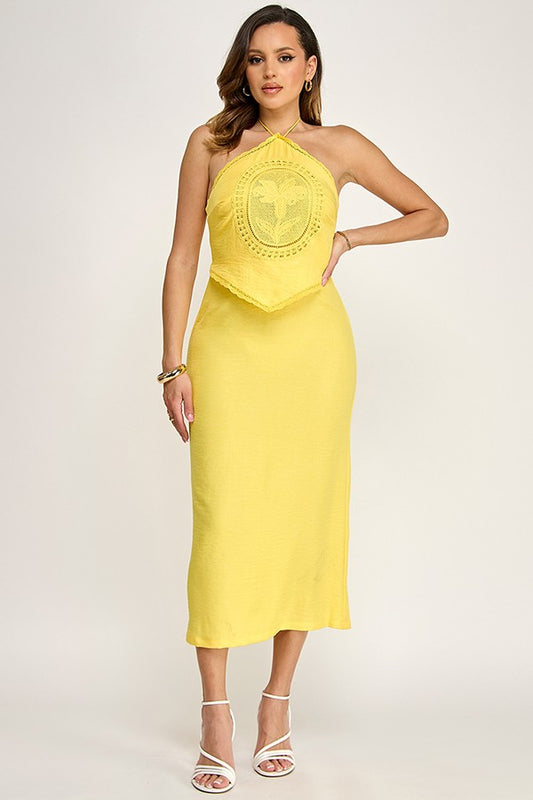 Graceful Muse Dress- Yellow