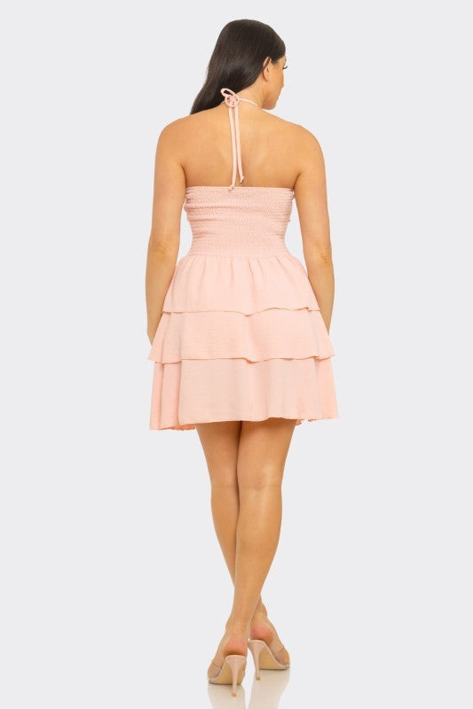 Blushing It Dress- Pink