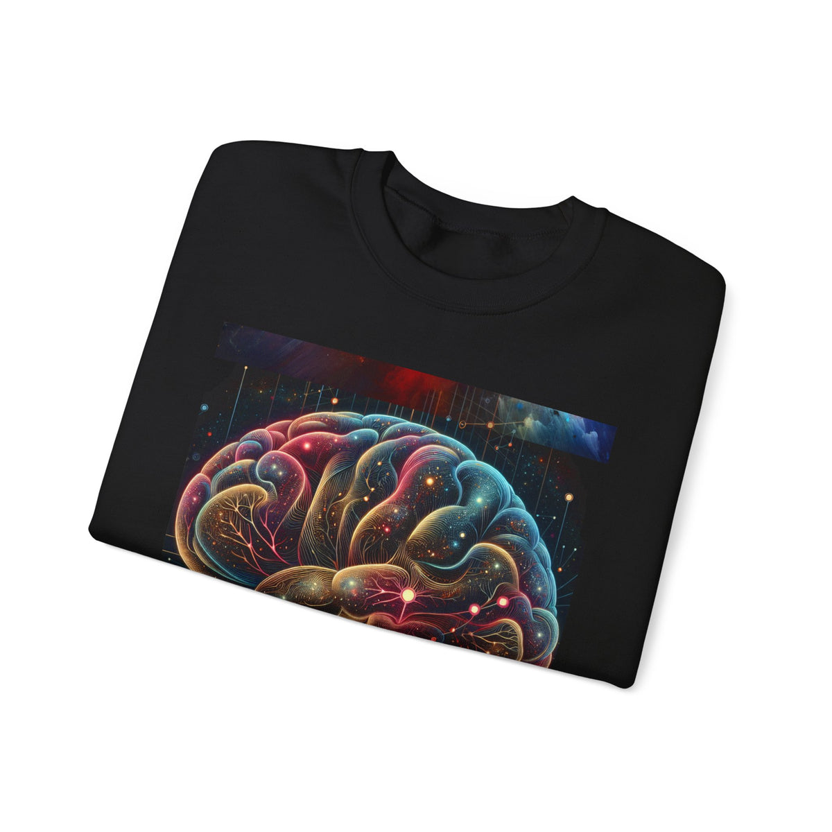 Moletom Unissex Gola Redonda Heavy Blend™ 4D Brain