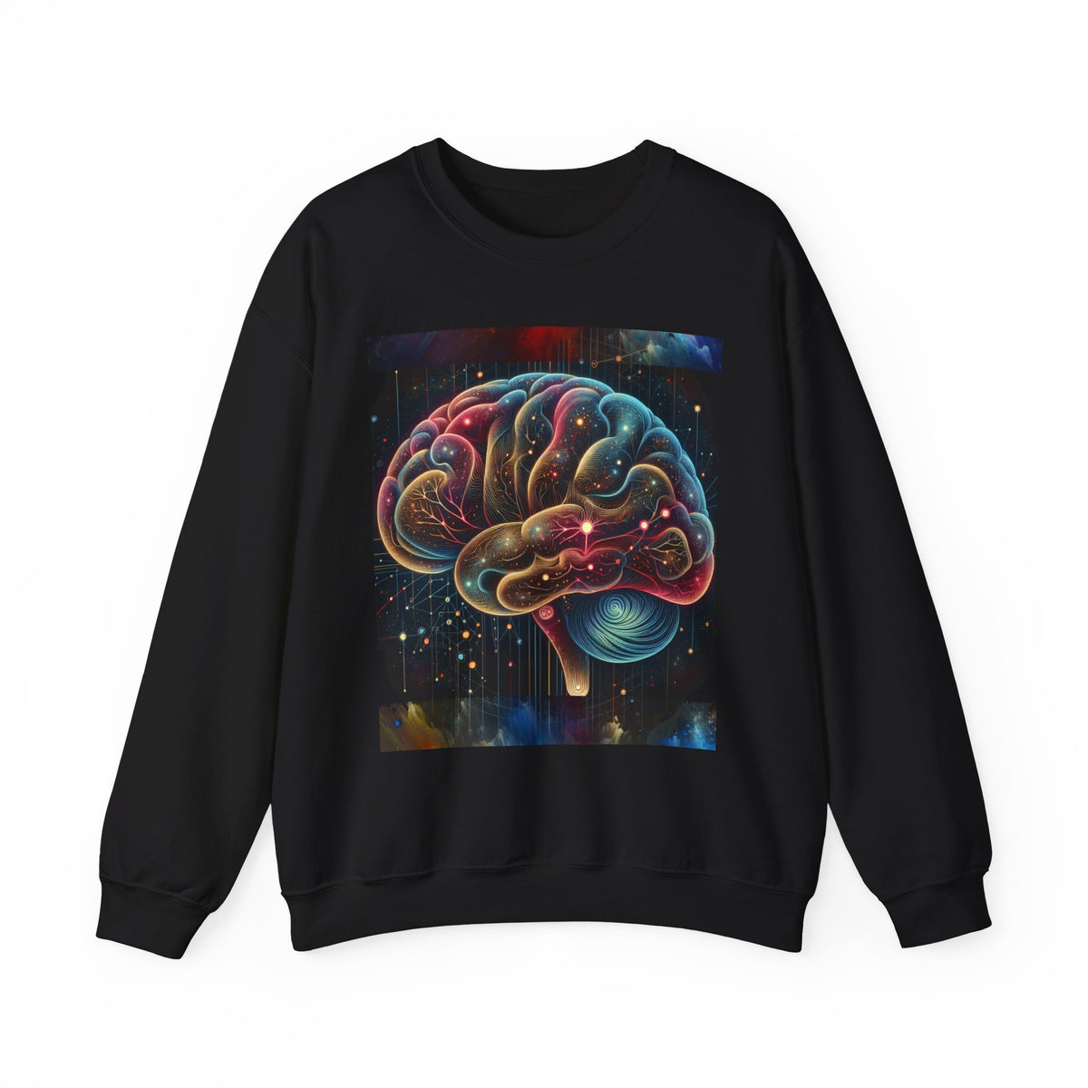 Moletom Unissex Gola Redonda Heavy Blend™ 4D Brain