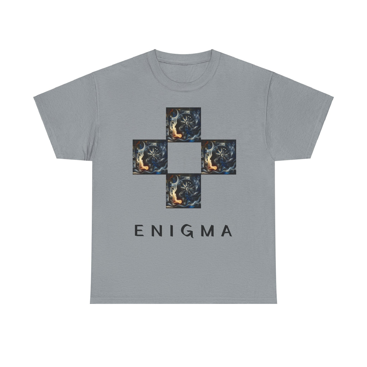 Camiseta Unissex de Algodão Pesado Enigma - 5 Cores