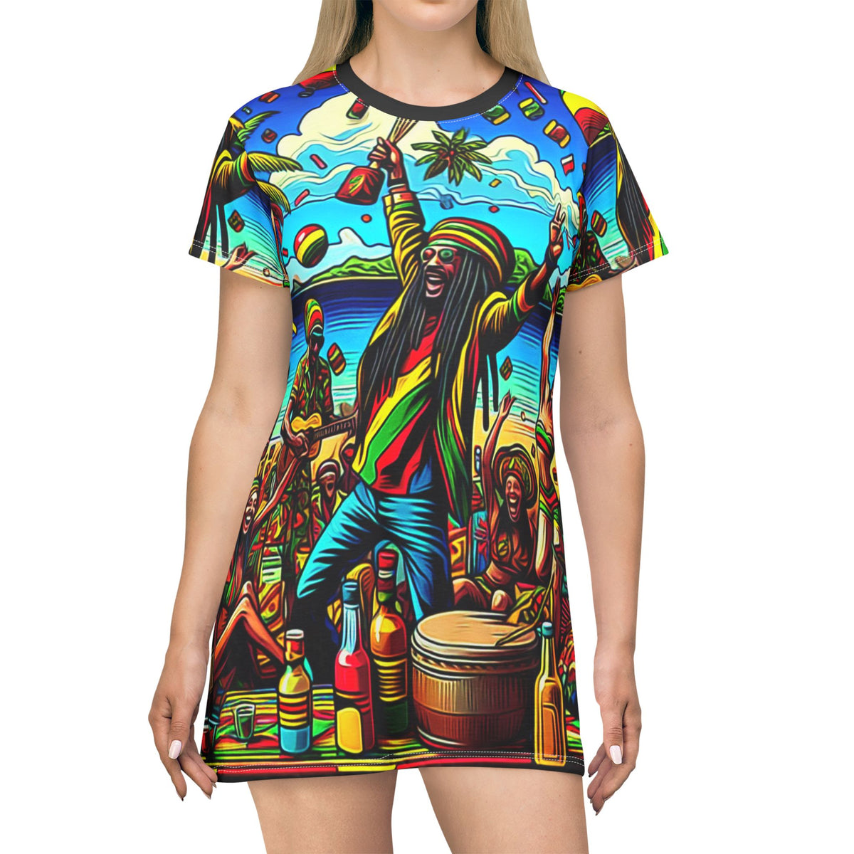 Vestido Camiseta B Marley Let's Get Together & Feel Alright