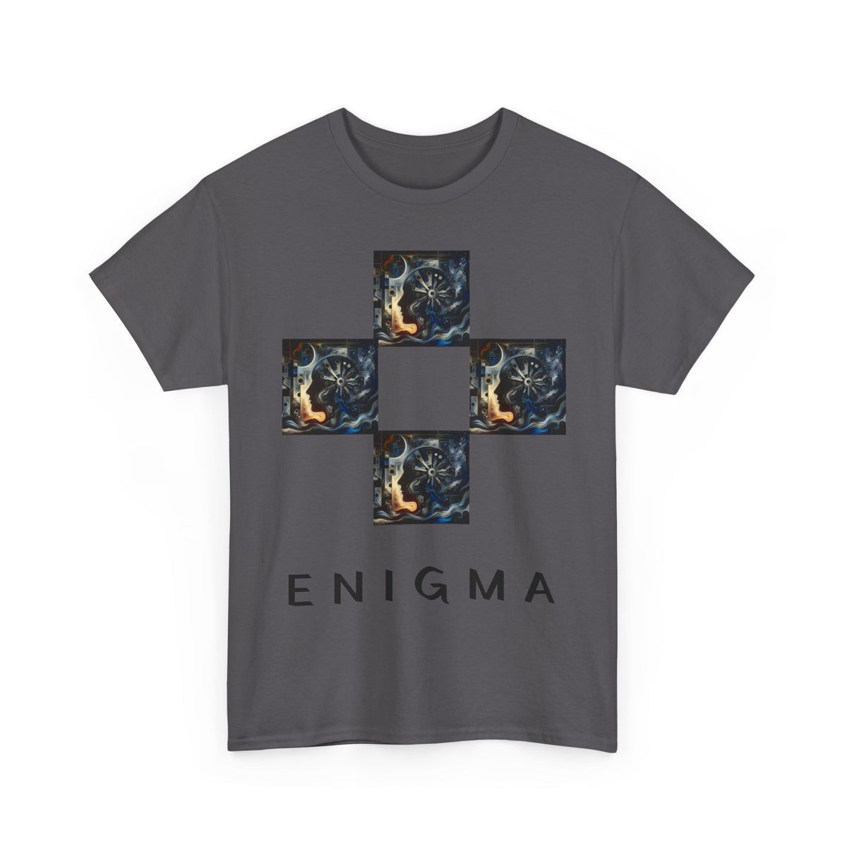 Camiseta Unissex de Algodão Pesado Enigma - 5 Cores