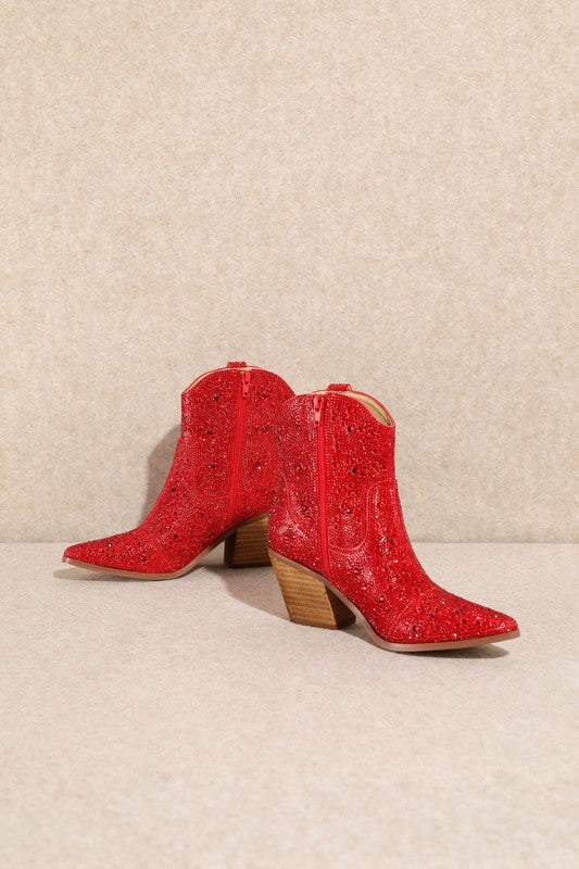"Angel" Rhinestone Dress Boots