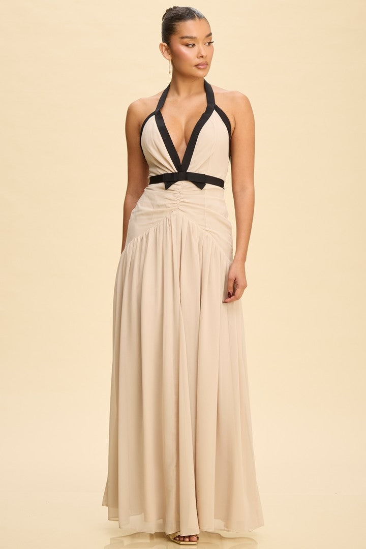Season's Beginnings Maxi Dress- Cream