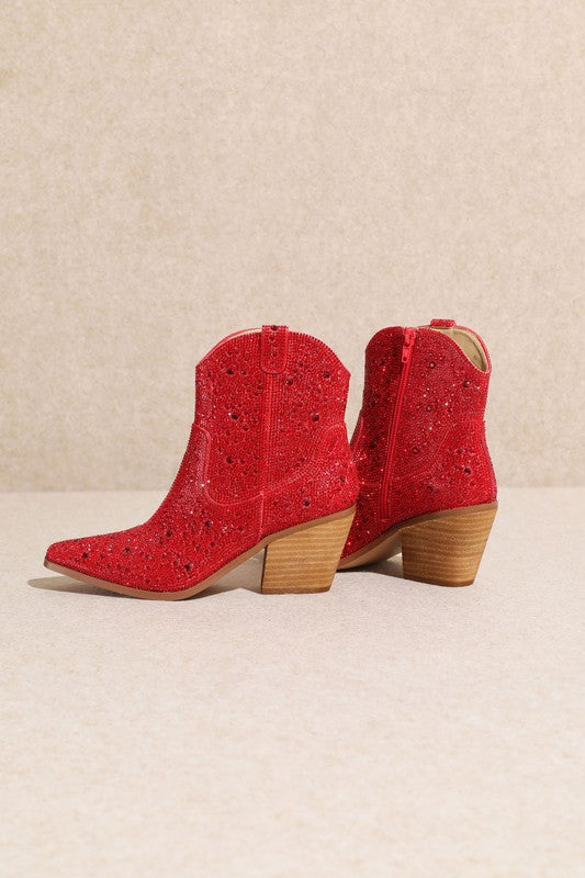 "Angel" Rhinestone Dress Boots