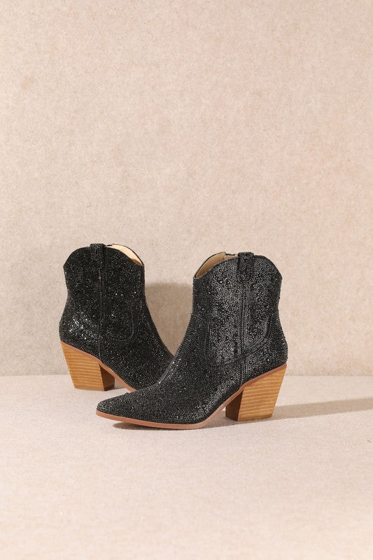"Angel" Rhinestone Dress Boots